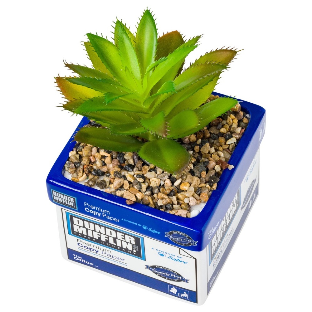 The Office Dunder Mifflin Paper Box Decorative Artificial Faux Greenery Plant🪴🌱
